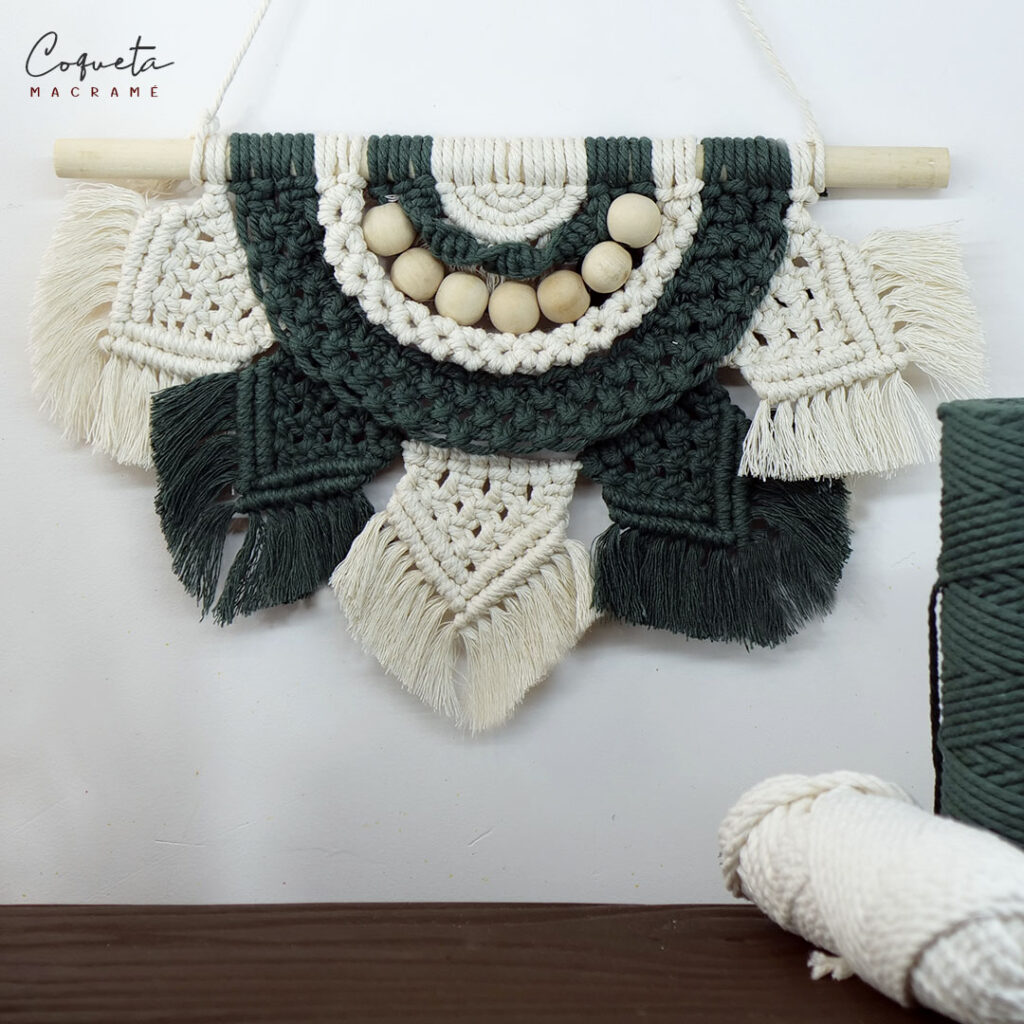 flecos para decorar piezas de macramé